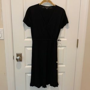 Brooks Brothers Short-Sleeve Merino Sweater Dress